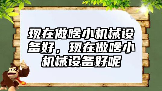 現(xiàn)在做啥小機械設(shè)備好，現(xiàn)在做啥小機械設(shè)備好呢