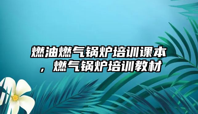 燃油燃?xì)忮仩t培訓(xùn)課本，燃?xì)忮仩t培訓(xùn)教材