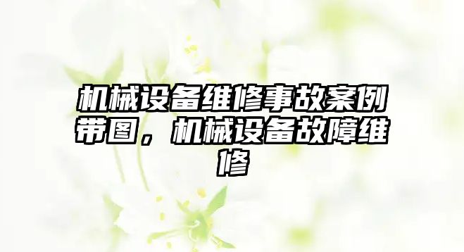 機(jī)械設(shè)備維修事故案例帶圖，機(jī)械設(shè)備故障維修