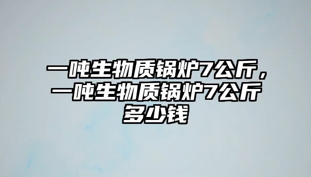 一噸生物質(zhì)鍋爐7公斤，一噸生物質(zhì)鍋爐7公斤多少錢