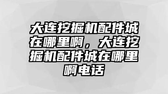 大連挖掘機配件城在哪里啊，大連挖掘機配件城在哪里啊電話