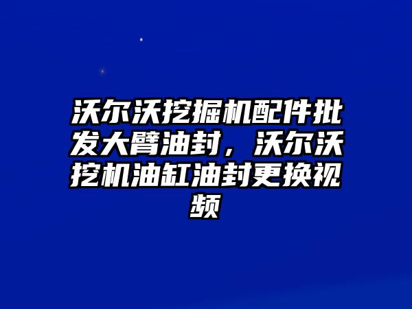 沃爾沃挖掘機配件批發(fā)大臂油封，沃爾沃挖機油缸油封更換視頻