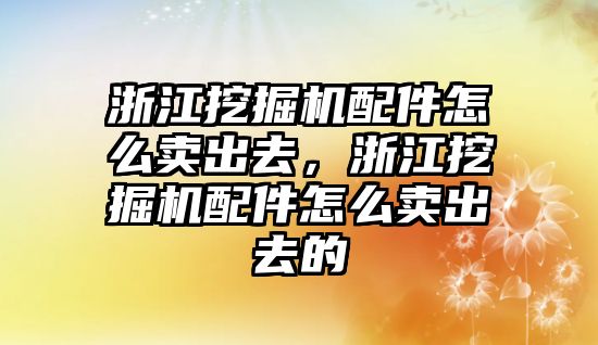 浙江挖掘機配件怎么賣出去，浙江挖掘機配件怎么賣出去的