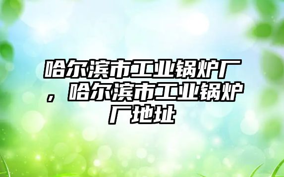 哈爾濱市工業(yè)鍋爐廠，哈爾濱市工業(yè)鍋爐廠地址