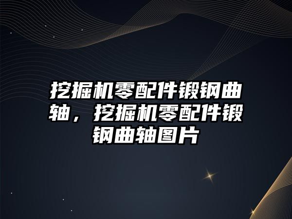 挖掘機零配件鍛鋼曲軸，挖掘機零配件鍛鋼曲軸圖片