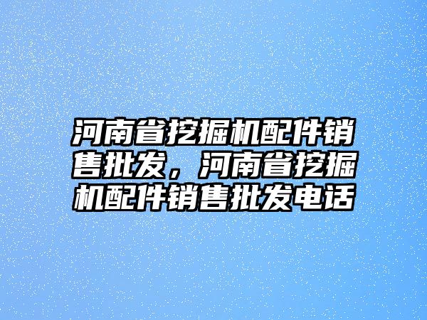 河南省挖掘機配件銷售批發(fā)，河南省挖掘機配件銷售批發(fā)電話