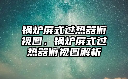 鍋爐屏式過熱器俯視圖，鍋爐屏式過熱器俯視圖解析