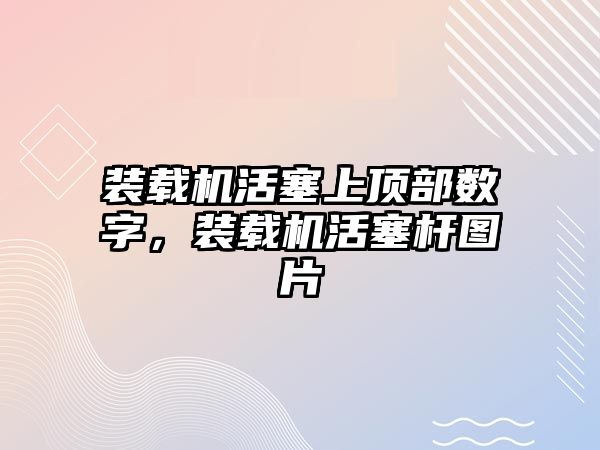 裝載機活塞上頂部數(shù)字，裝載機活塞桿圖片