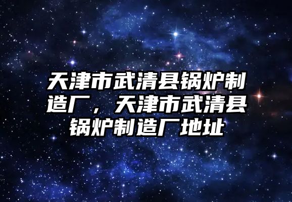 天津市武清縣鍋爐制造廠，天津市武清縣鍋爐制造廠地址