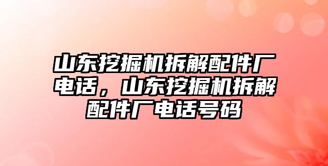 山東挖掘機(jī)拆解配件廠電話，山東挖掘機(jī)拆解配件廠電話號(hào)碼