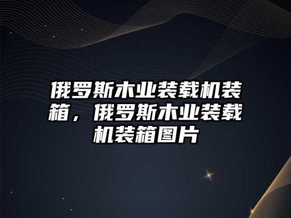 俄羅斯木業(yè)裝載機(jī)裝箱，俄羅斯木業(yè)裝載機(jī)裝箱圖片