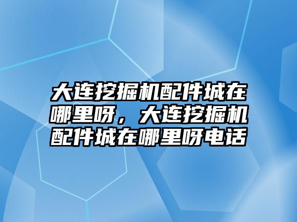 大連挖掘機配件城在哪里呀，大連挖掘機配件城在哪里呀電話