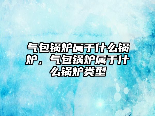 氣包鍋爐屬于什么鍋爐，氣包鍋爐屬于什么鍋爐類型