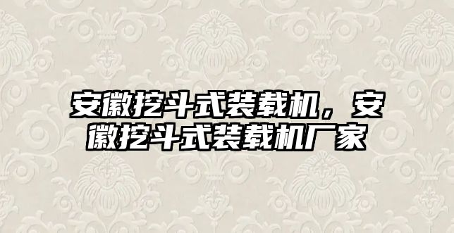 安徽挖斗式裝載機，安徽挖斗式裝載機廠家