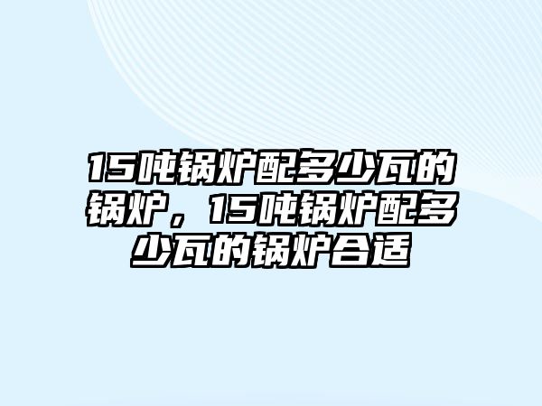 15噸鍋爐配多少瓦的鍋爐，15噸鍋爐配多少瓦的鍋爐合適