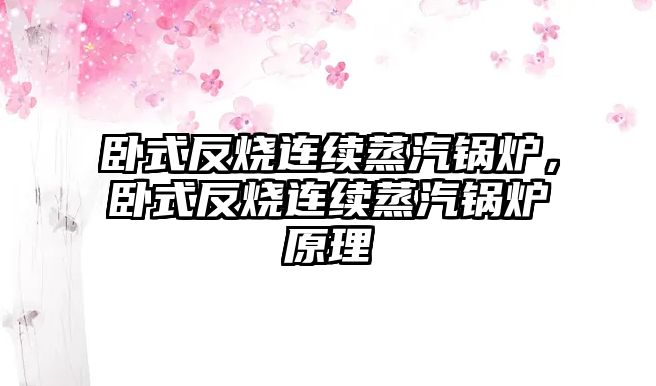 臥式反燒連續(xù)蒸汽鍋爐，臥式反燒連續(xù)蒸汽鍋爐原理