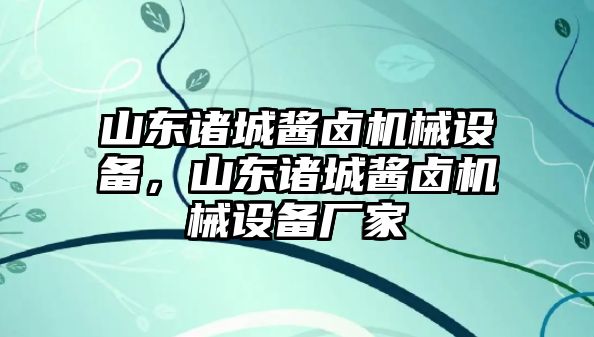 山東諸城醬鹵機(jī)械設(shè)備，山東諸城醬鹵機(jī)械設(shè)備廠家