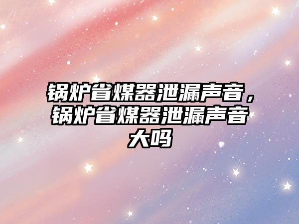 鍋爐省煤器泄漏聲音，鍋爐省煤器泄漏聲音大嗎