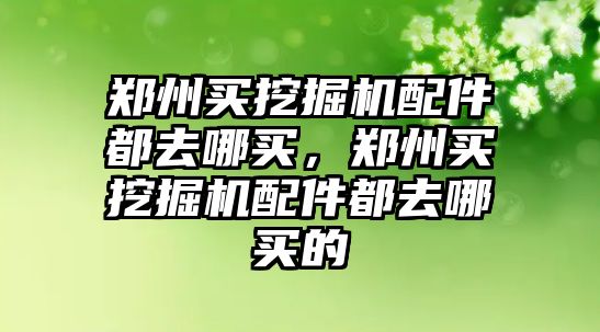 鄭州買挖掘機配件都去哪買，鄭州買挖掘機配件都去哪買的