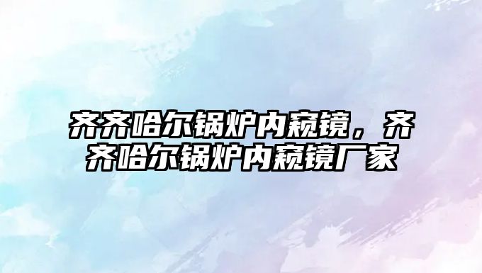 齊齊哈爾鍋爐內(nèi)窺鏡，齊齊哈爾鍋爐內(nèi)窺鏡廠家