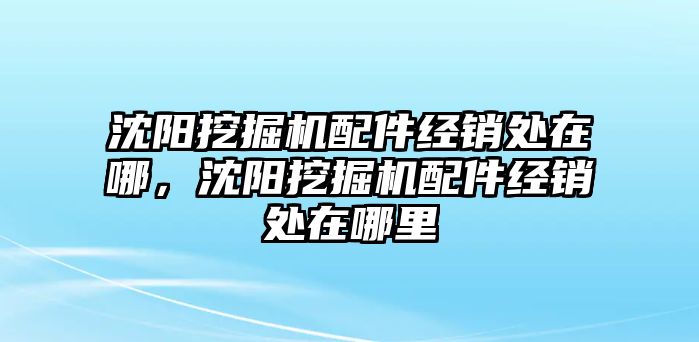 沈陽挖掘機配件經(jīng)銷處在哪，沈陽挖掘機配件經(jīng)銷處在哪里