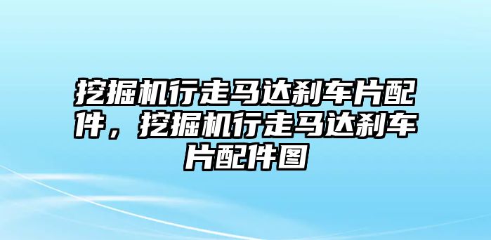 挖掘機行走馬達(dá)剎車片配件，挖掘機行走馬達(dá)剎車片配件圖