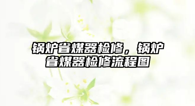 鍋爐省煤器檢修，鍋爐省煤器檢修流程圖