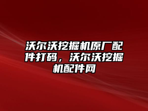 沃爾沃挖掘機原廠配件打碼，沃爾沃挖掘機配件網