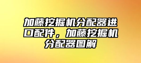 加藤挖掘機(jī)分配器進(jìn)口配件，加藤挖掘機(jī)分配器圖解