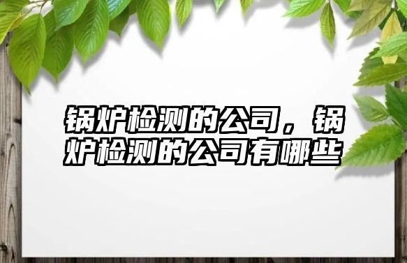 鍋爐檢測的公司，鍋爐檢測的公司有哪些