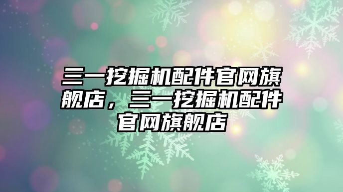 三一挖掘機配件官網旗艦店，三一挖掘機配件官網旗艦店