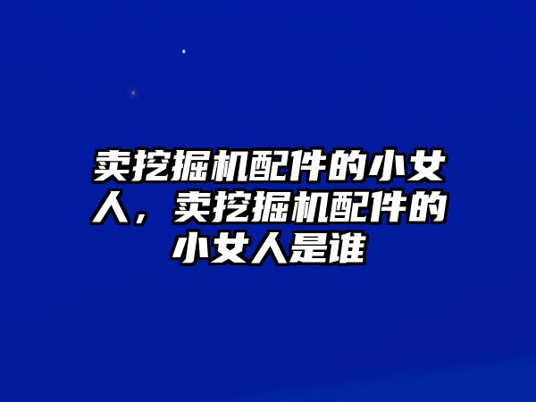 賣挖掘機(jī)配件的小女人，賣挖掘機(jī)配件的小女人是誰