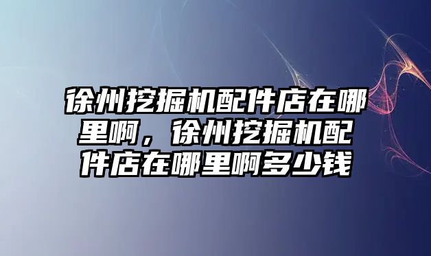 徐州挖掘機(jī)配件店在哪里啊，徐州挖掘機(jī)配件店在哪里啊多少錢