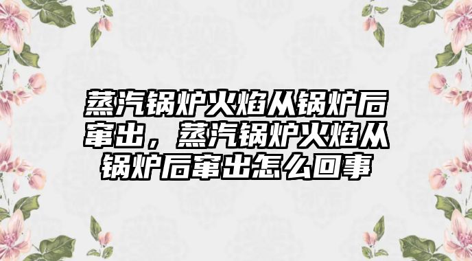 蒸汽鍋爐火焰從鍋爐后竄出，蒸汽鍋爐火焰從鍋爐后竄出怎么回事