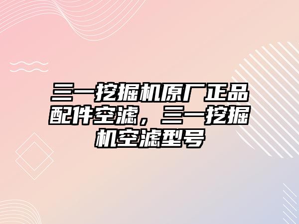 三一挖掘機(jī)原廠正品配件空濾，三一挖掘機(jī)空濾型號(hào)