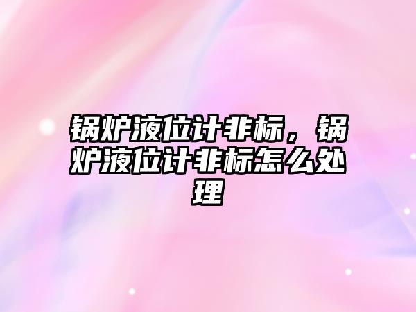 鍋爐液位計非標(biāo)，鍋爐液位計非標(biāo)怎么處理