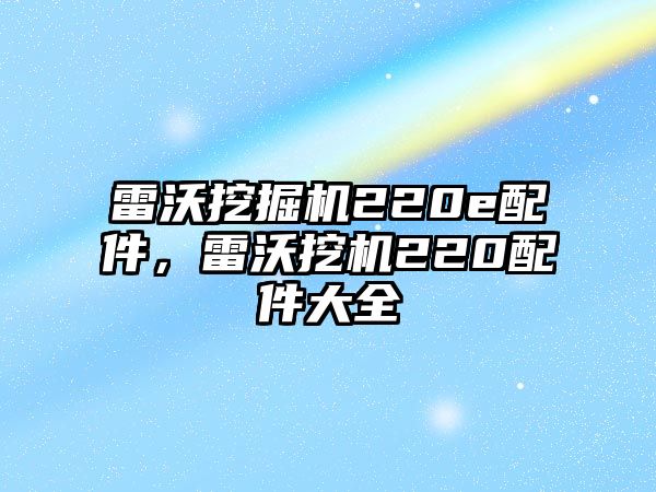 雷沃挖掘機(jī)220e配件，雷沃挖機(jī)220配件大全