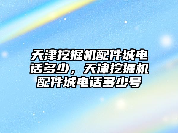 天津挖掘機配件城電話多少，天津挖掘機配件城電話多少號