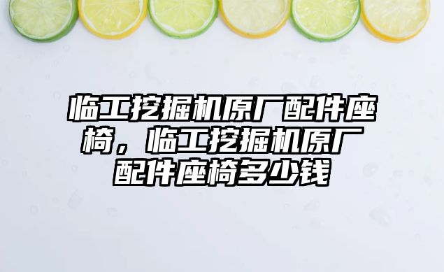 臨工挖掘機(jī)原廠配件座椅，臨工挖掘機(jī)原廠配件座椅多少錢(qián)