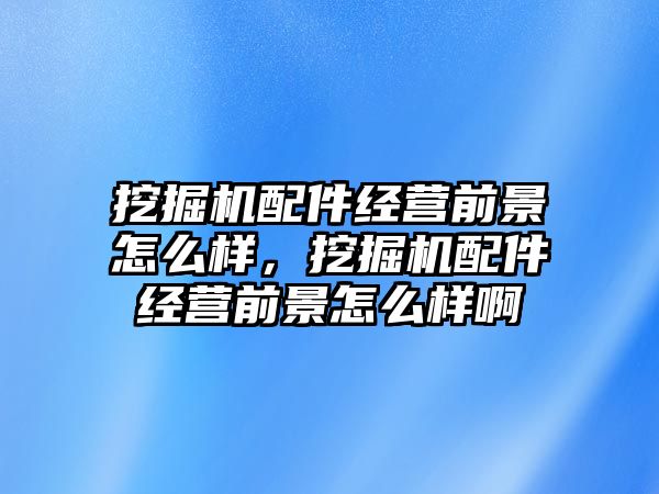 挖掘機(jī)配件經(jīng)營前景怎么樣，挖掘機(jī)配件經(jīng)營前景怎么樣啊