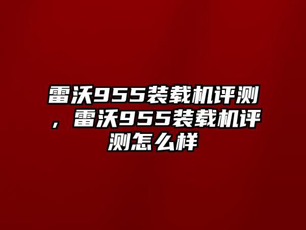 雷沃955裝載機(jī)評(píng)測(cè)，雷沃955裝載機(jī)評(píng)測(cè)怎么樣