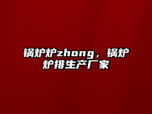 鍋爐爐zhong，鍋爐爐排生產(chǎn)廠家