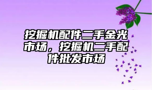 挖掘機配件二手金光市場，挖掘機二手配件批發(fā)市場