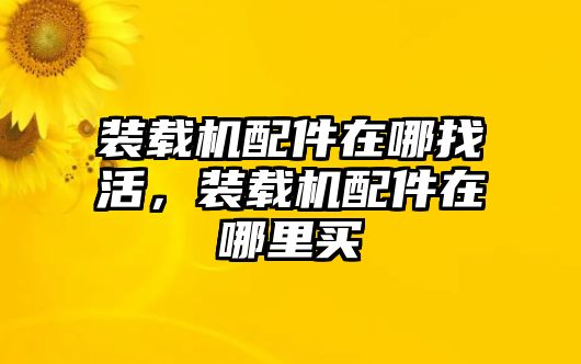 裝載機(jī)配件在哪找活，裝載機(jī)配件在哪里買(mǎi)