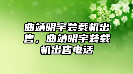 曲靖明宇裝載機(jī)出售，曲靖明宇裝載機(jī)出售電話