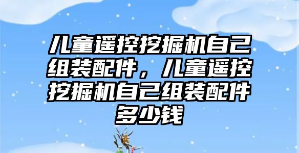 兒童遙控挖掘機自己組裝配件，兒童遙控挖掘機自己組裝配件多少錢