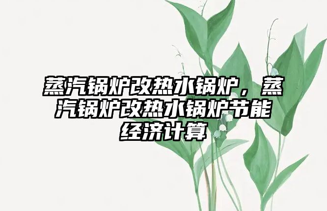 蒸汽鍋爐改熱水鍋爐，蒸汽鍋爐改熱水鍋爐節(jié)能經(jīng)濟計算