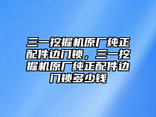 三一挖掘機原廠純正配件邊門鎖，三一挖掘機原廠純正配件邊門鎖多少錢