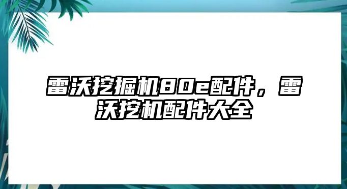 雷沃挖掘機(jī)80e配件，雷沃挖機(jī)配件大全