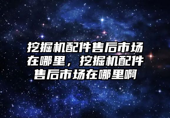 挖掘機配件售后市場在哪里，挖掘機配件售后市場在哪里啊